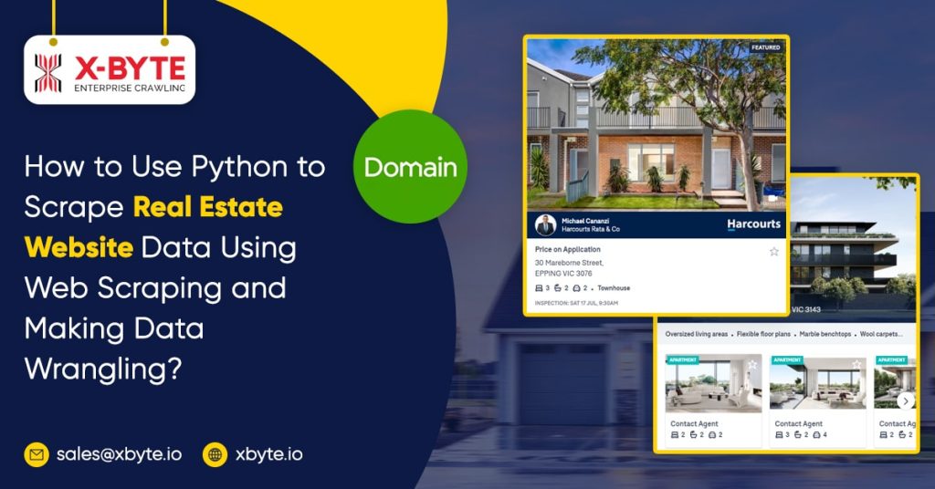 web scraping real estate website and doing data wrangling