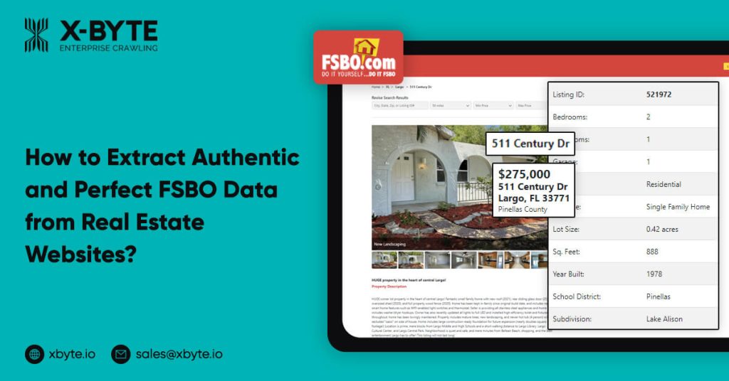 how to extract authentic and perfect fsbo data from real estate websites