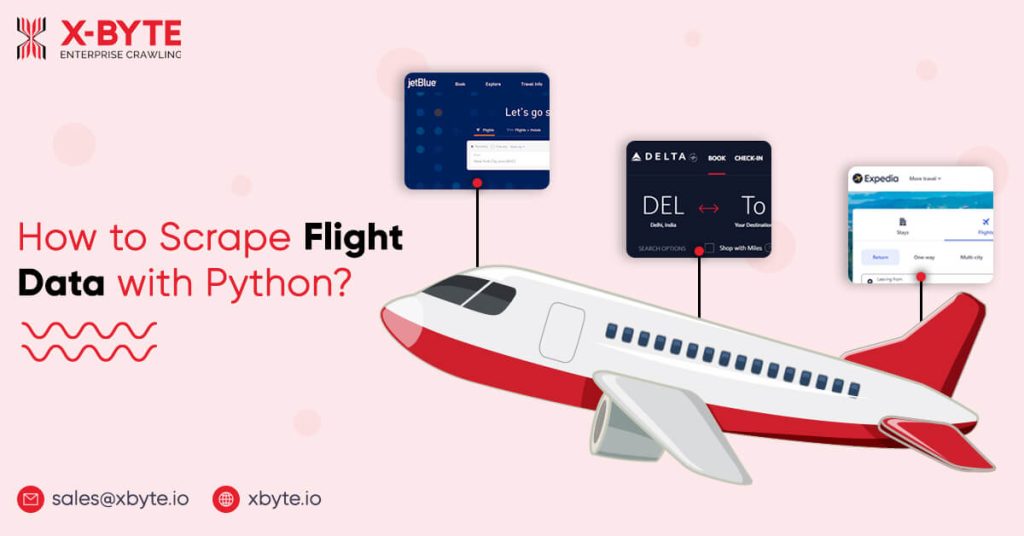 how to scrape flight data with python