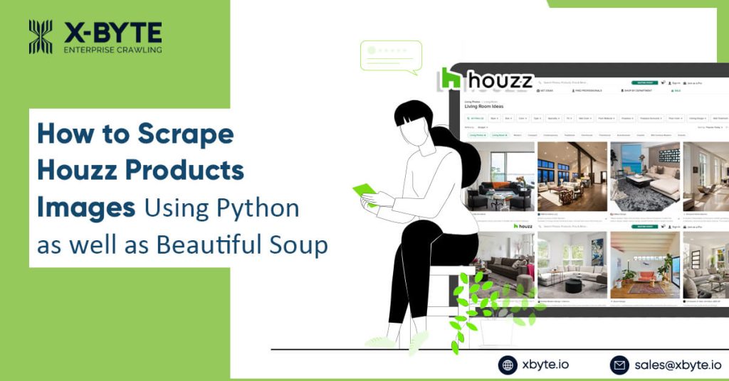 how to scrape houzz products images using python as well as beautiful soup