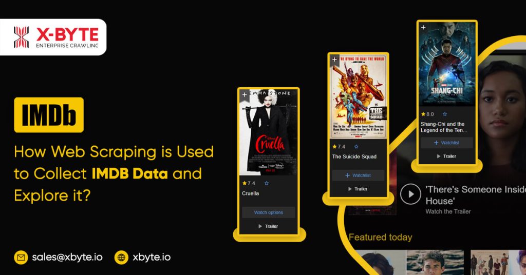 how web scraping is used to collect imdb data and explore it