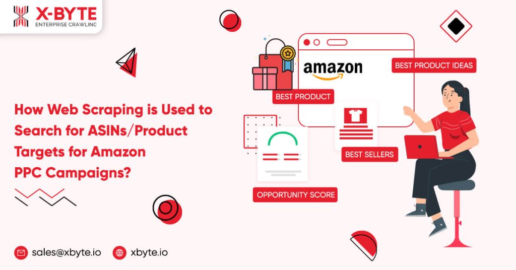 how web scraping is used to search for asins