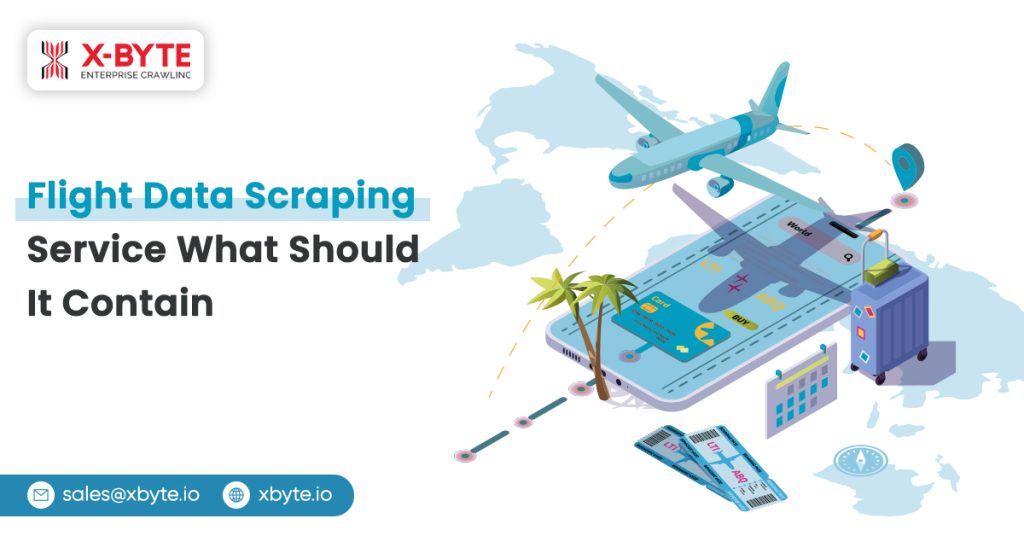 flight data scraping service what should it contain