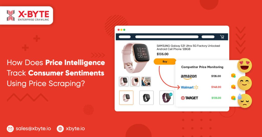 how does price intelligence track consumer sentiments using price scraping