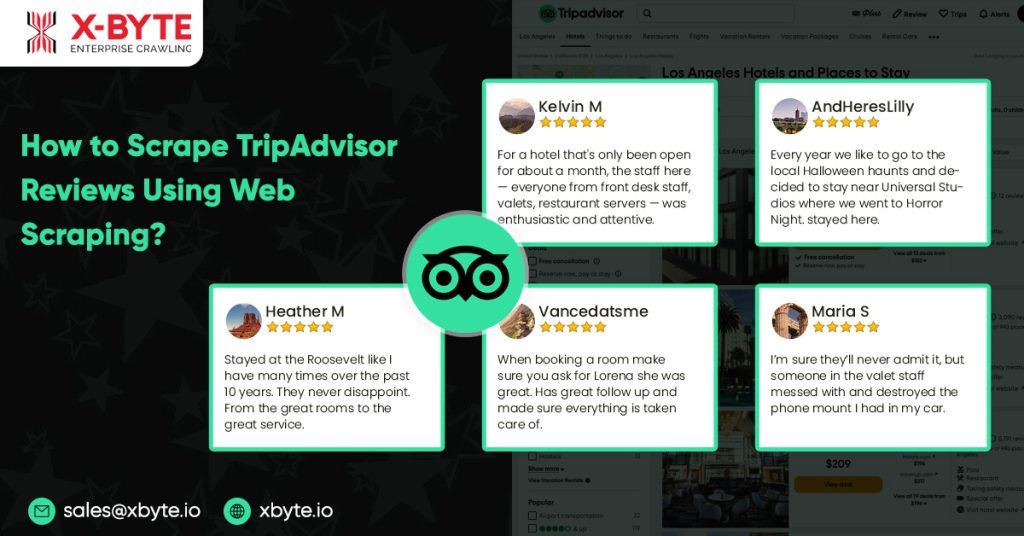 how to scrape tripadvisor reviews