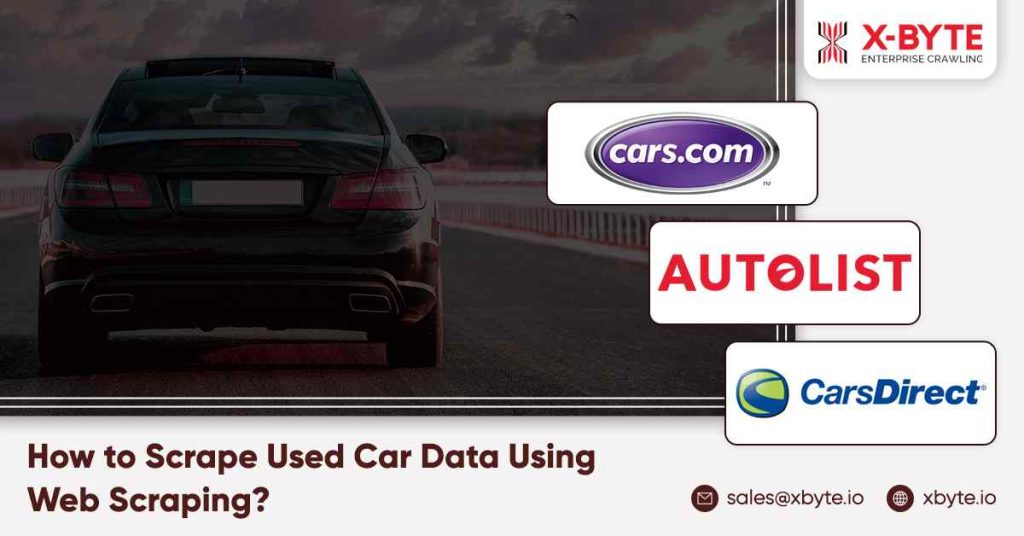 how to scrape used car data using web scraping