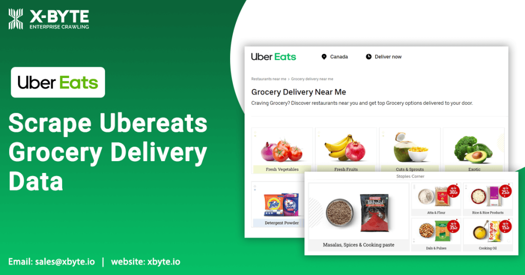 Scrape Ubereats Grocery Delivery Data