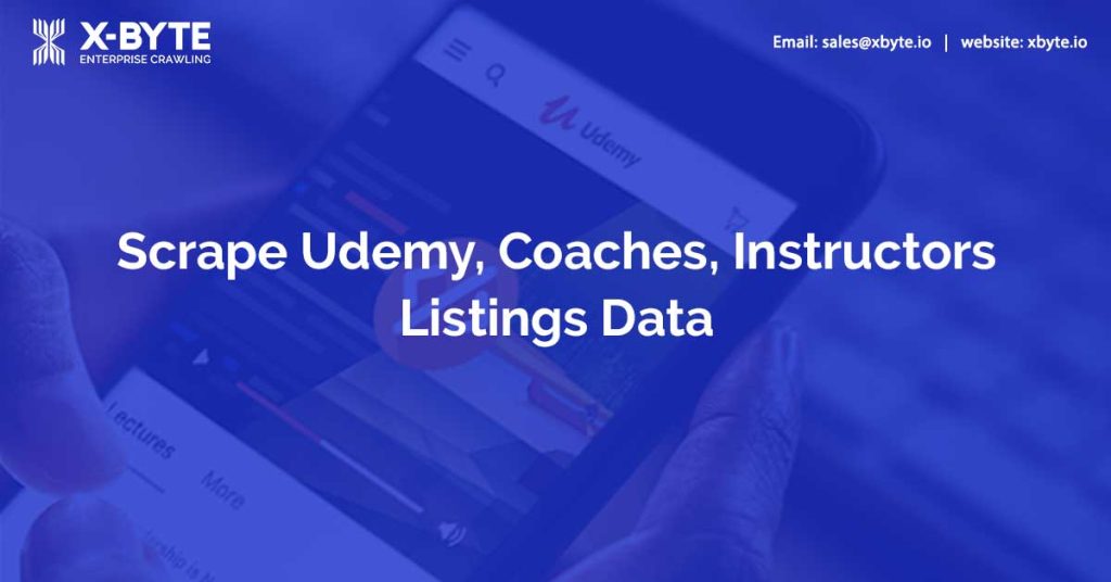 scrape udemy coaches instructors listings data