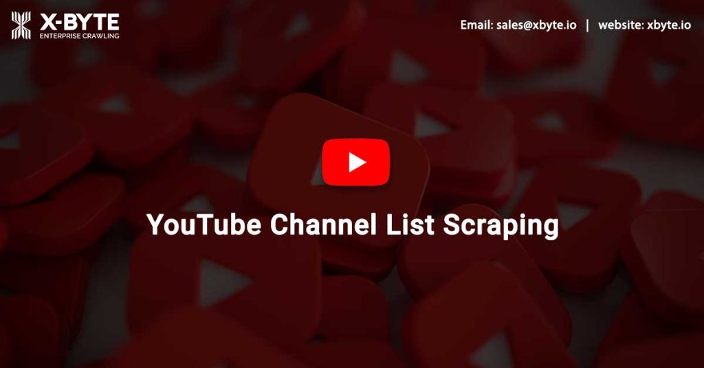 YouTube Channel List Scraping