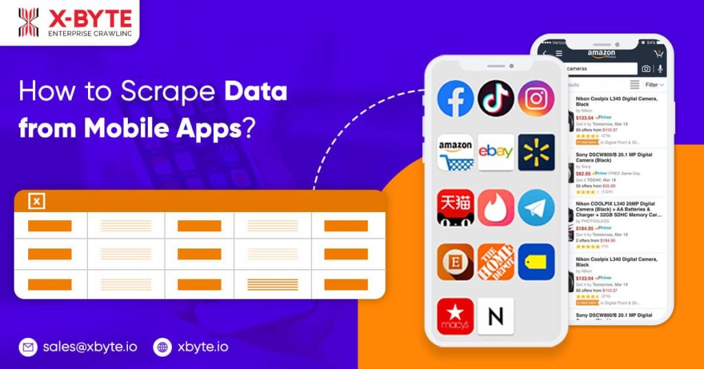 data scraping android apps