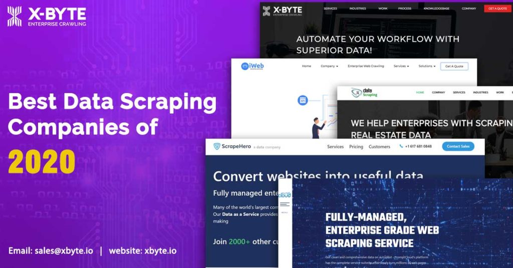 Best Data Scraping Companies of 2020