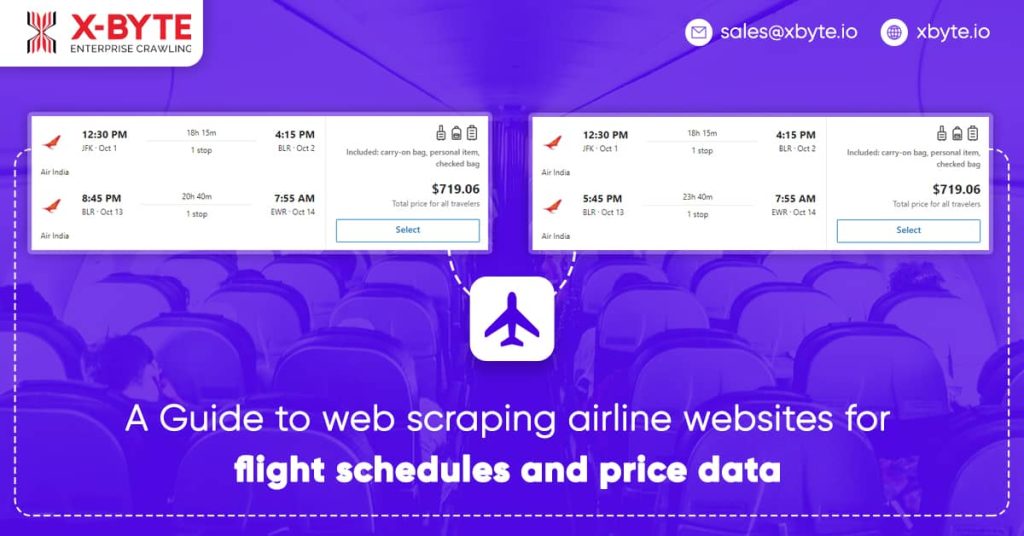 a guide to web scraping airline websites for flight schedules and price data