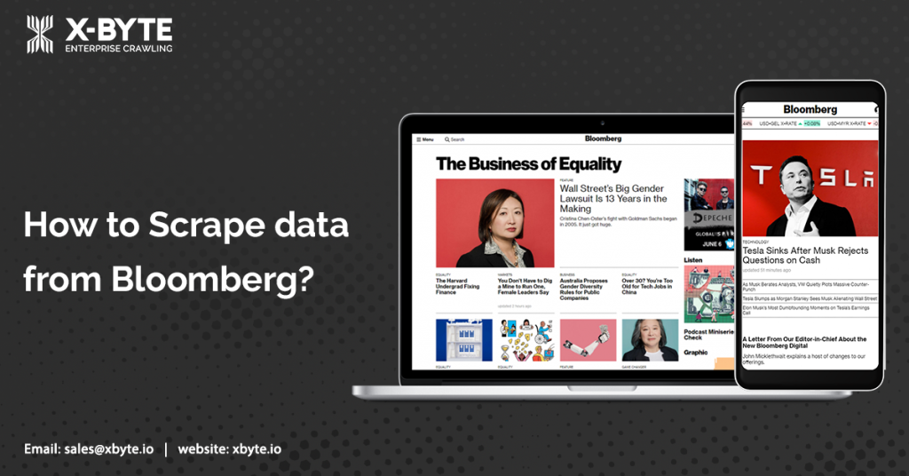 How to Scrape data from Bloomberg