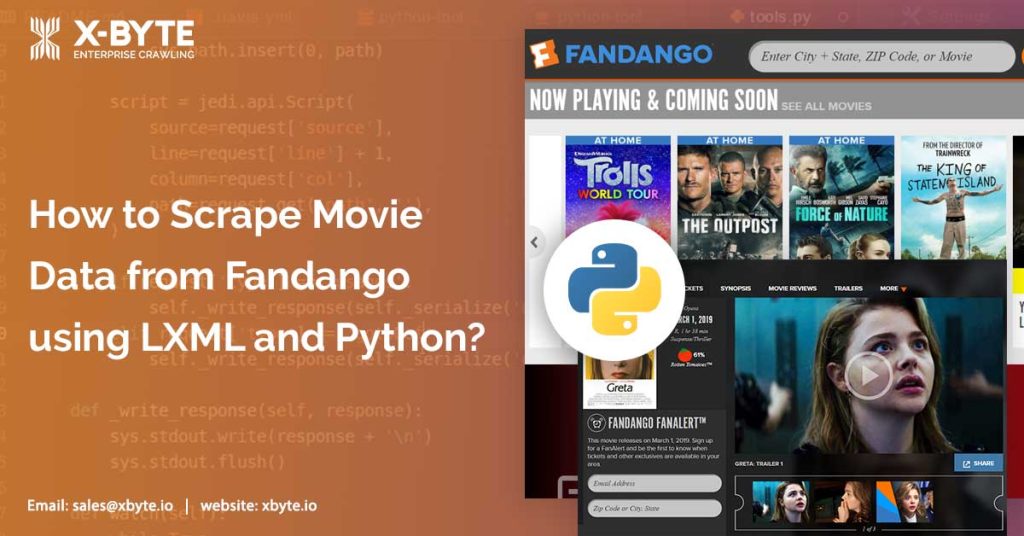 How to Scrape Movie Data from Fandango using LXML and python