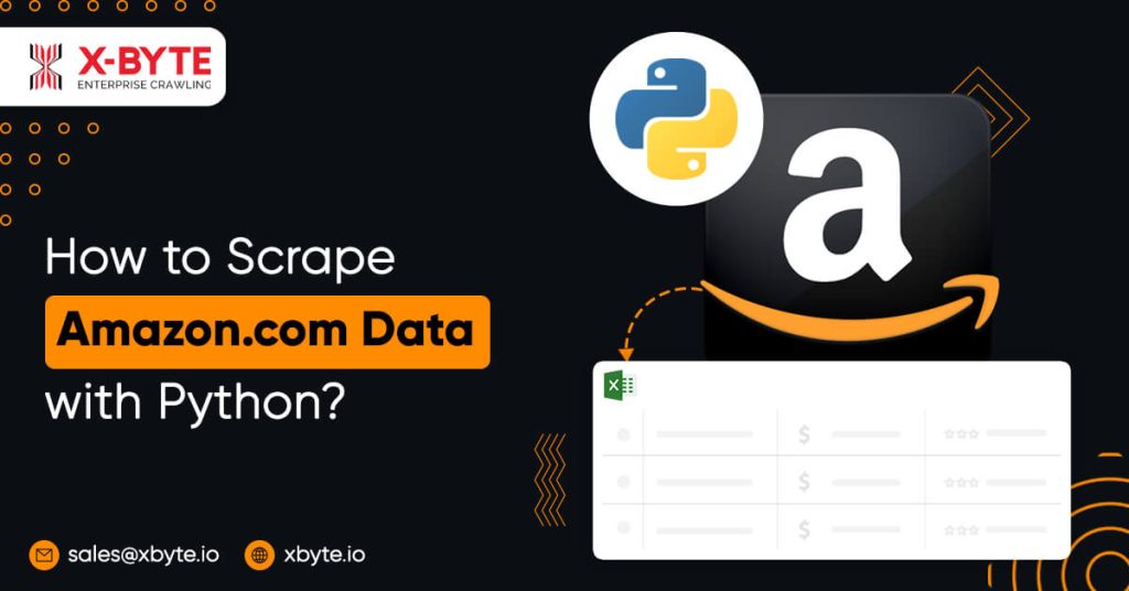 how to scrape amazon com data with python