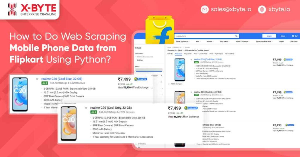 web scraping mobile phone data from flipkart using python