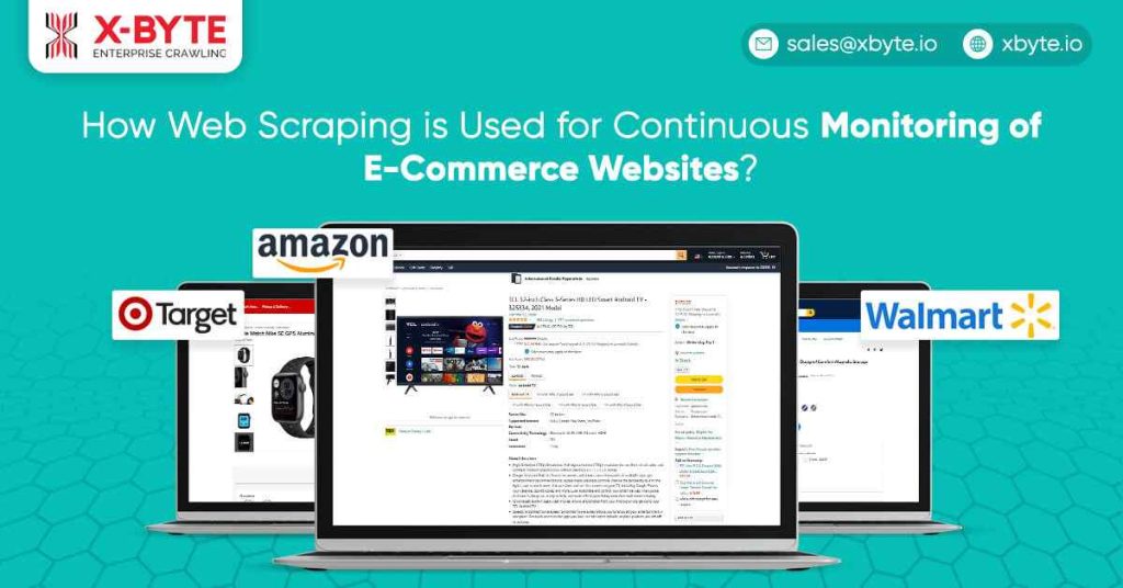 how web scraping is used for continuous monitoring of ecommerce websites