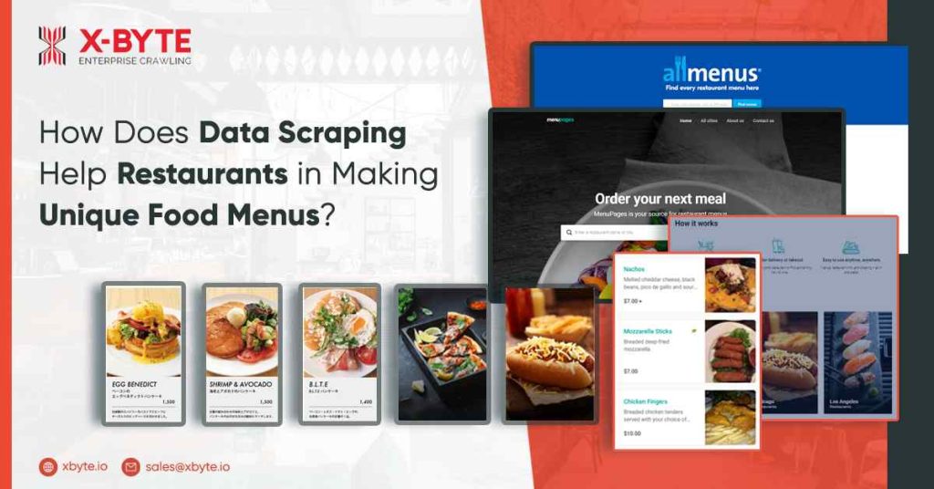 how data scraping help restaurants in making unique food menus