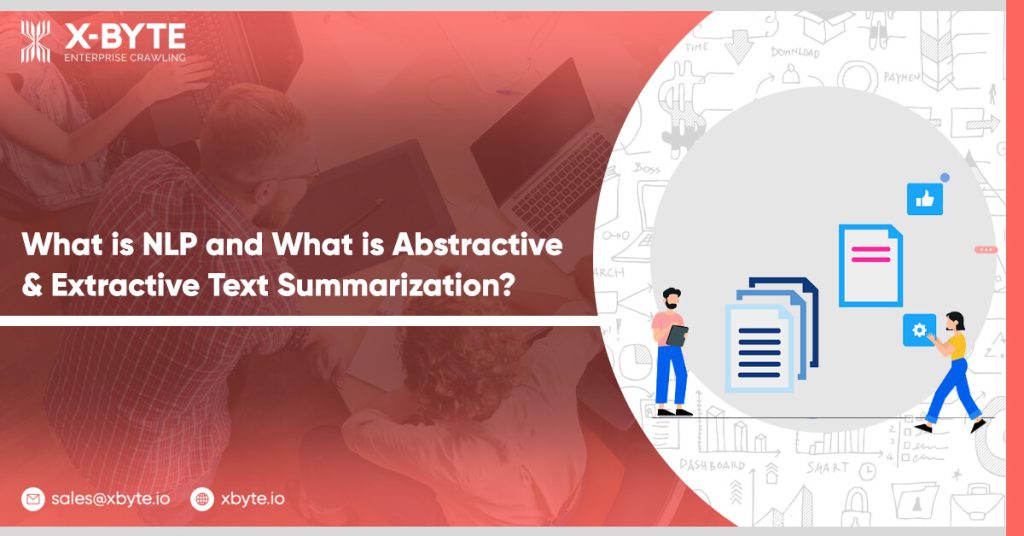 what is nlp and what is abstractive extractive text summarization