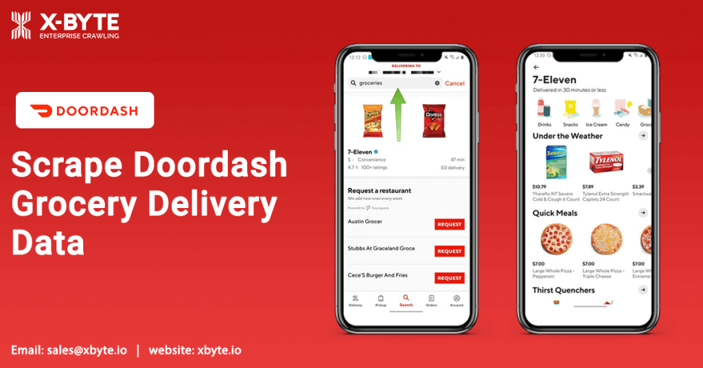 Scrape Doordash Grocery Delivery Data