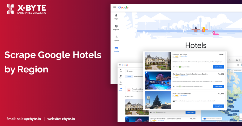 Scrape Google Hotels by Region