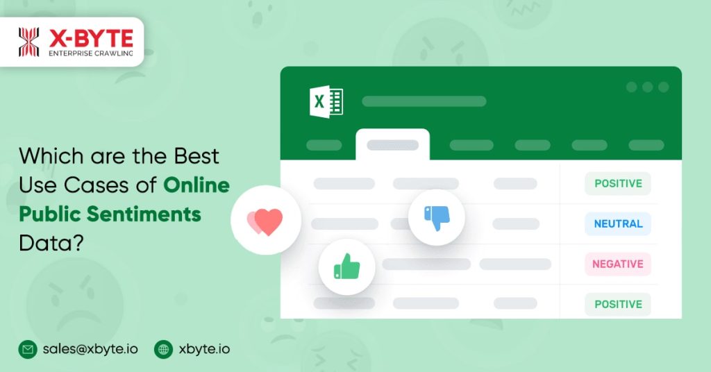 which are the best use cases of online public sentiments data