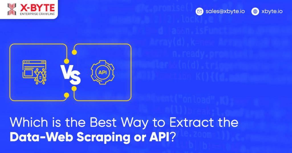 web scraping vs api