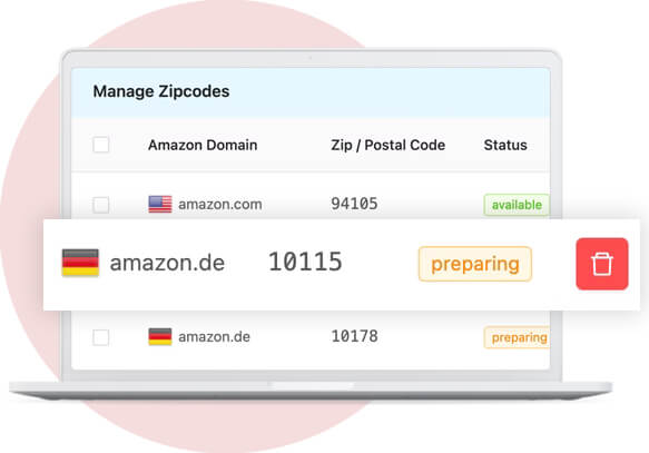setting up postal and zip codes for localized data