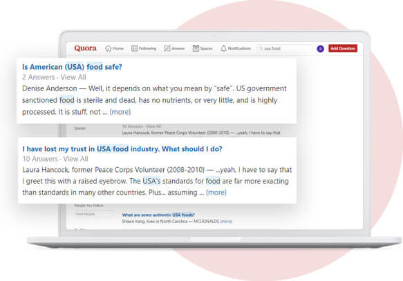 Extract Question Data Based on Keywords Search Terms