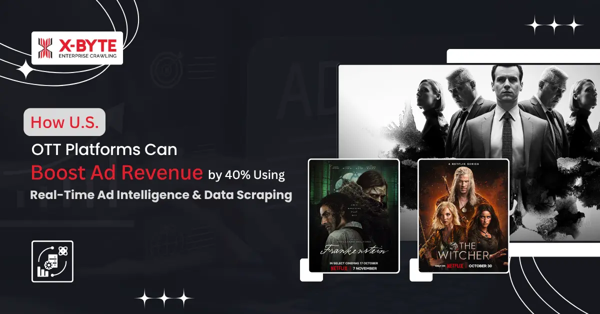 How U.S. OTT Platforms Can Boost Ad Revenue by 40% Using Real-Time Ad Intelligence & Data Scraping?