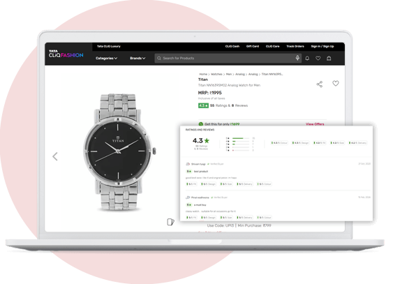 Product Ratings and Reviews